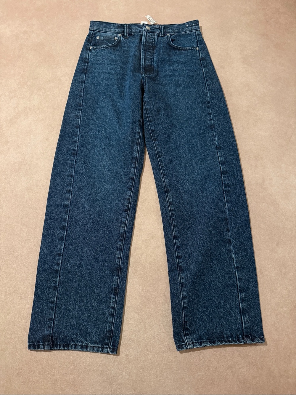 Madewell Tall Pieced Barrel-Leg Jeans • size 27 Tall • NWT • NY517 - Picture 3 of 11
